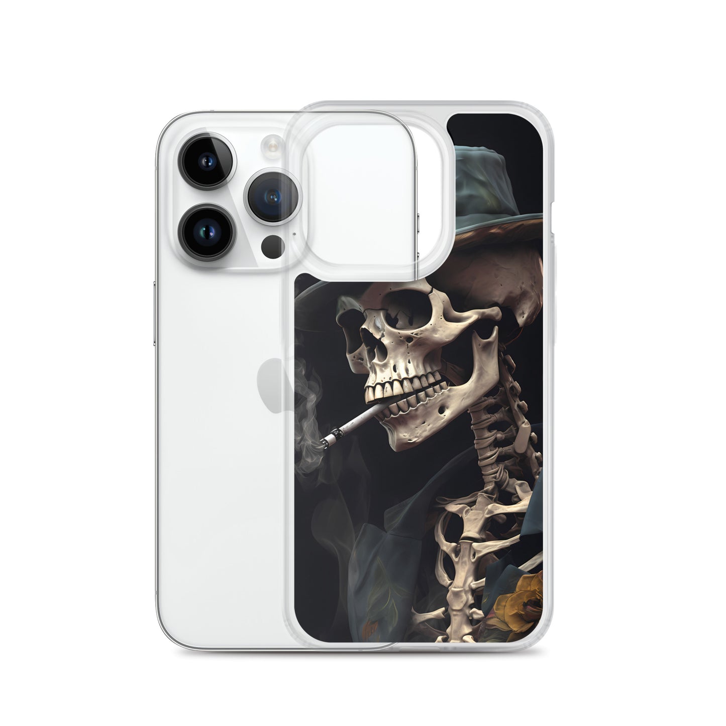 iPhone Case - Gentleman Smoking Skeleton