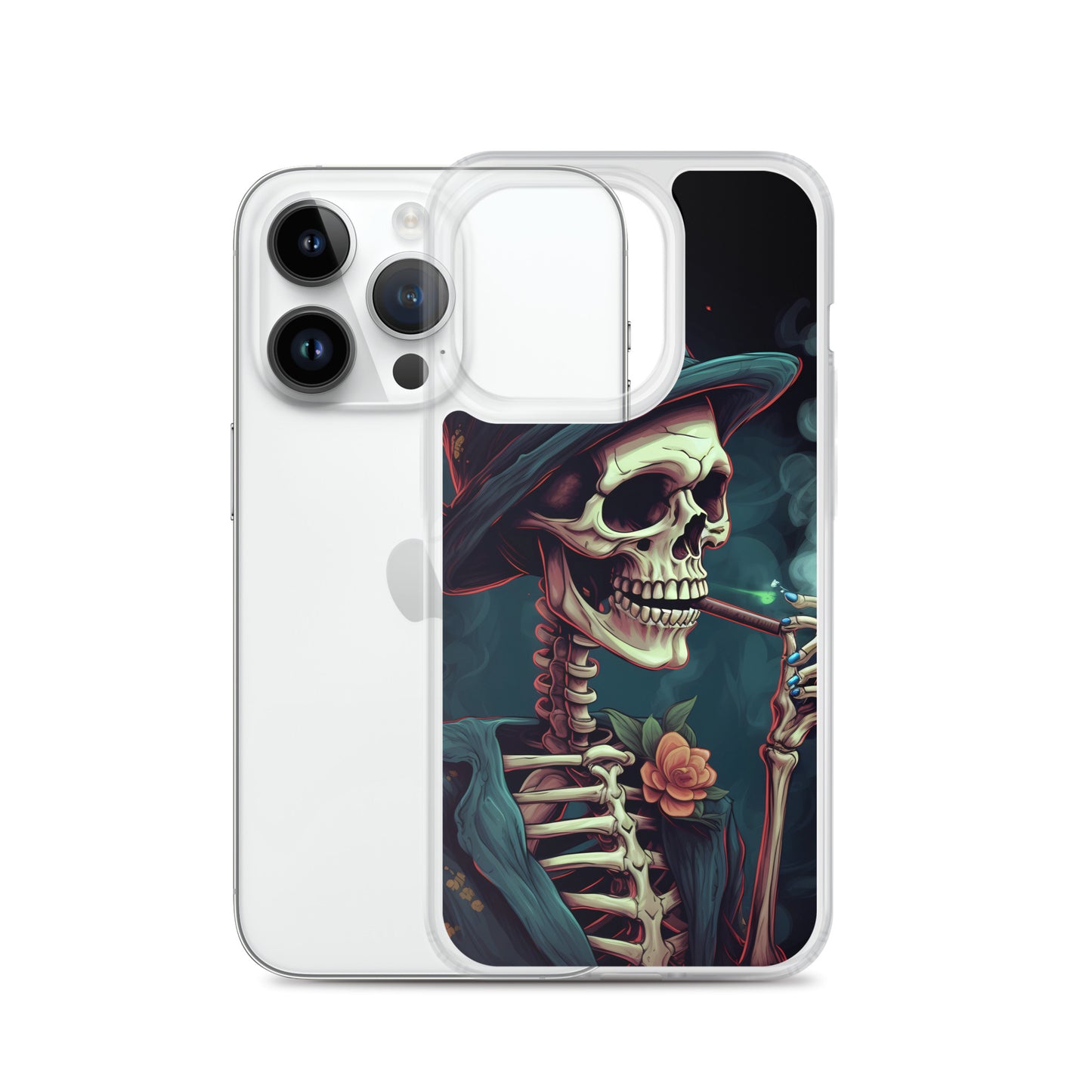 iPhone Case - Cryptidcore Skeleton Smoker
