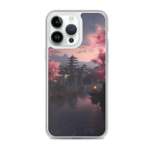 iPhone Case - Cherry Blossoms on Lake
