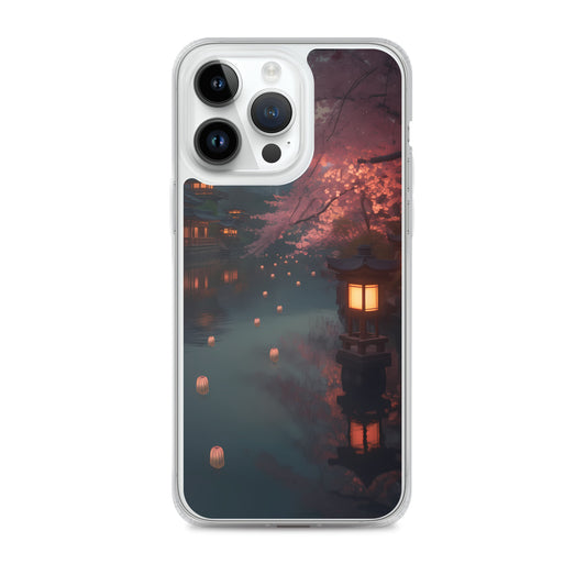iPhone Case - Cherry Blossoms and Lanterns