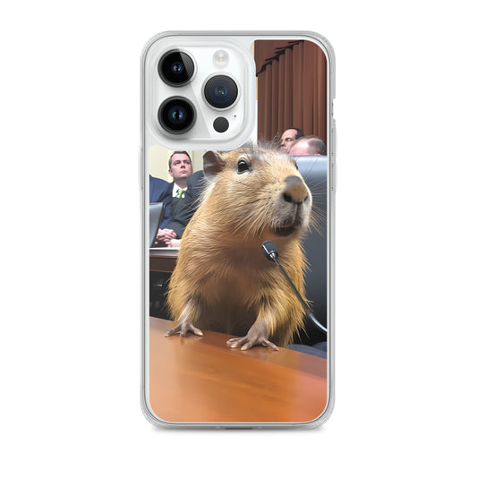 iPhone Case - Testifying Capybara
