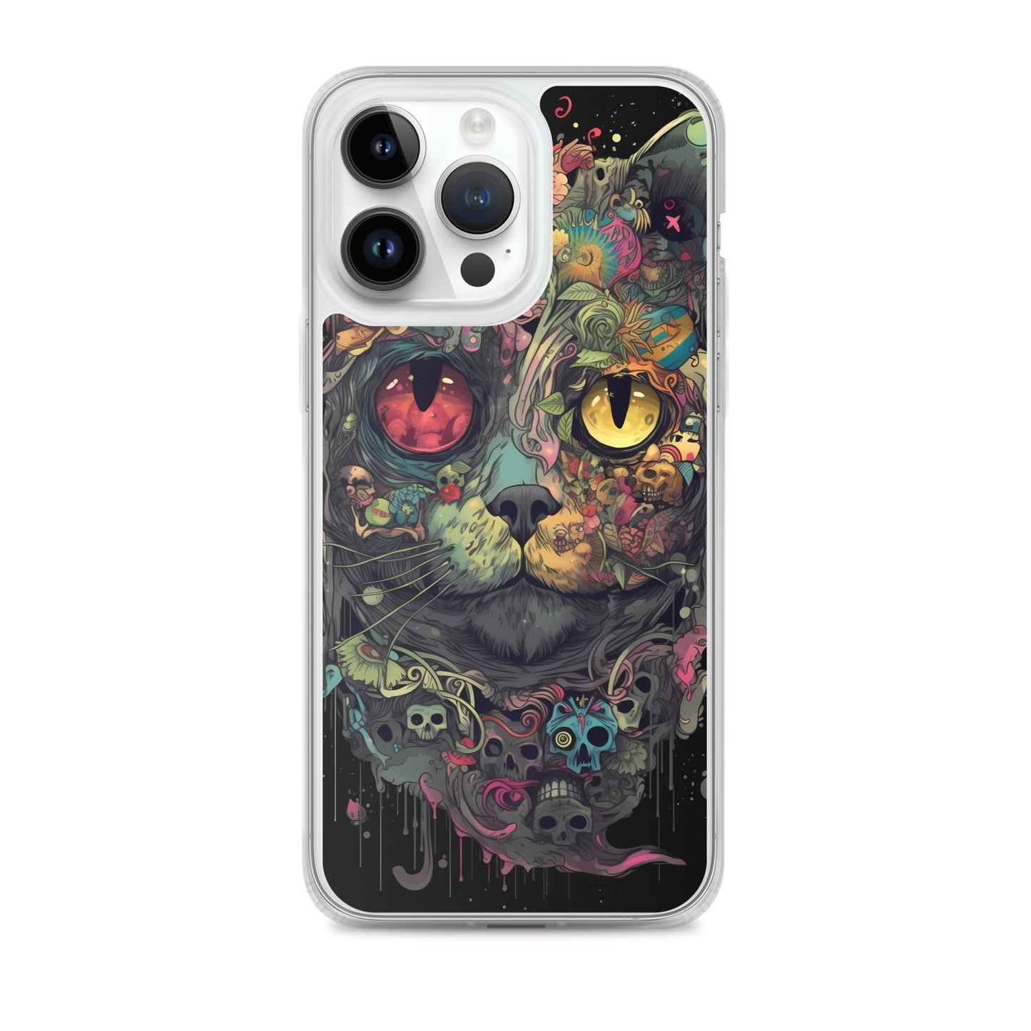 iPhone Case - Skullcat Psychedelia