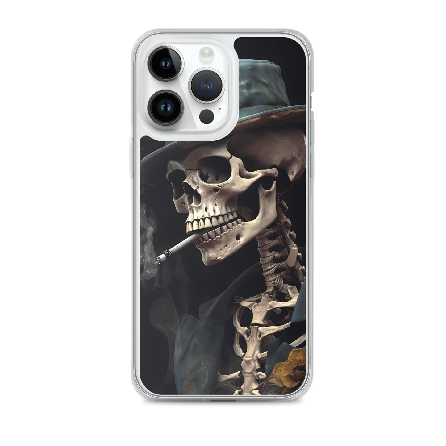 iPhone Case - Gentleman Smoking Skeleton
