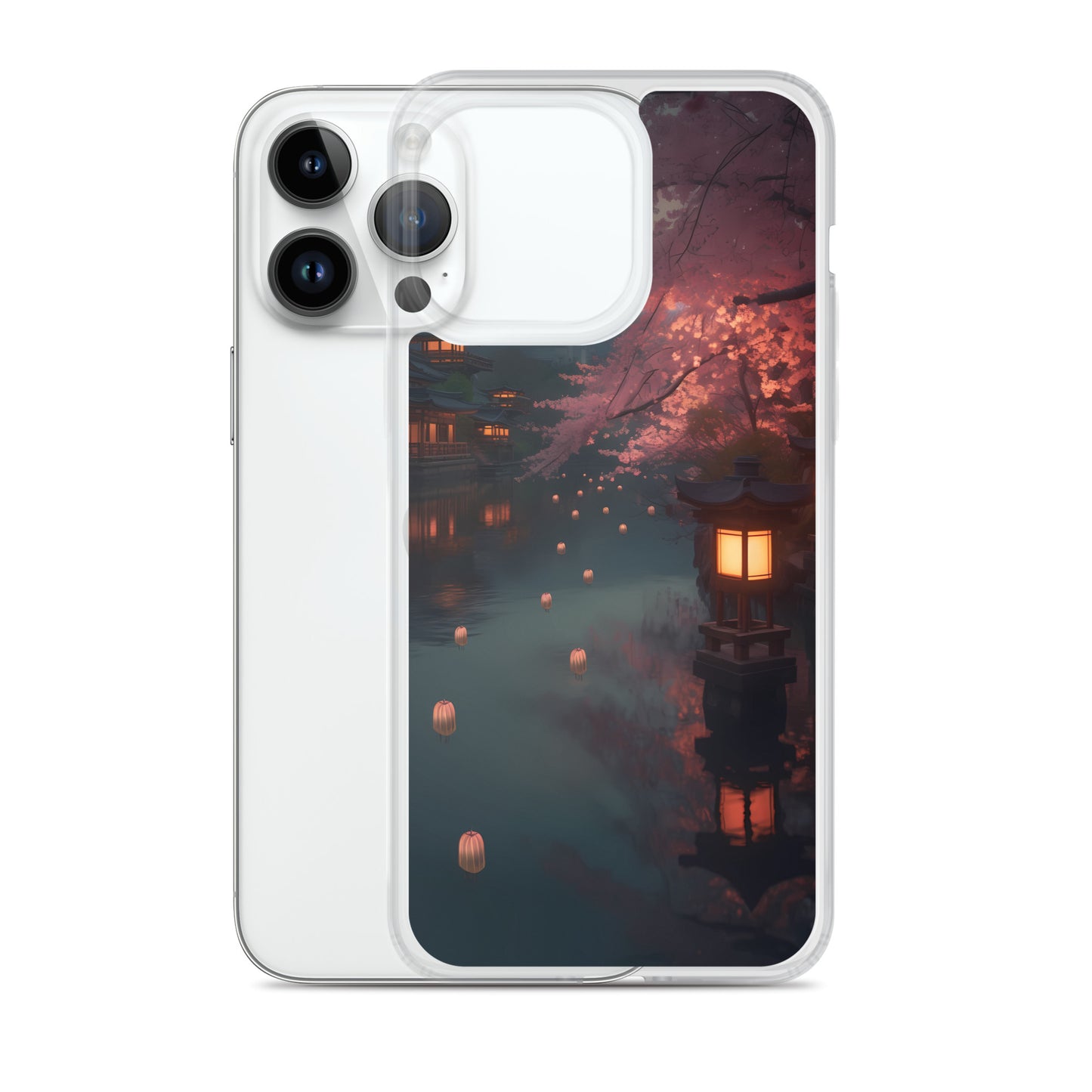 iPhone Case - Cherry Blossoms and Lanterns