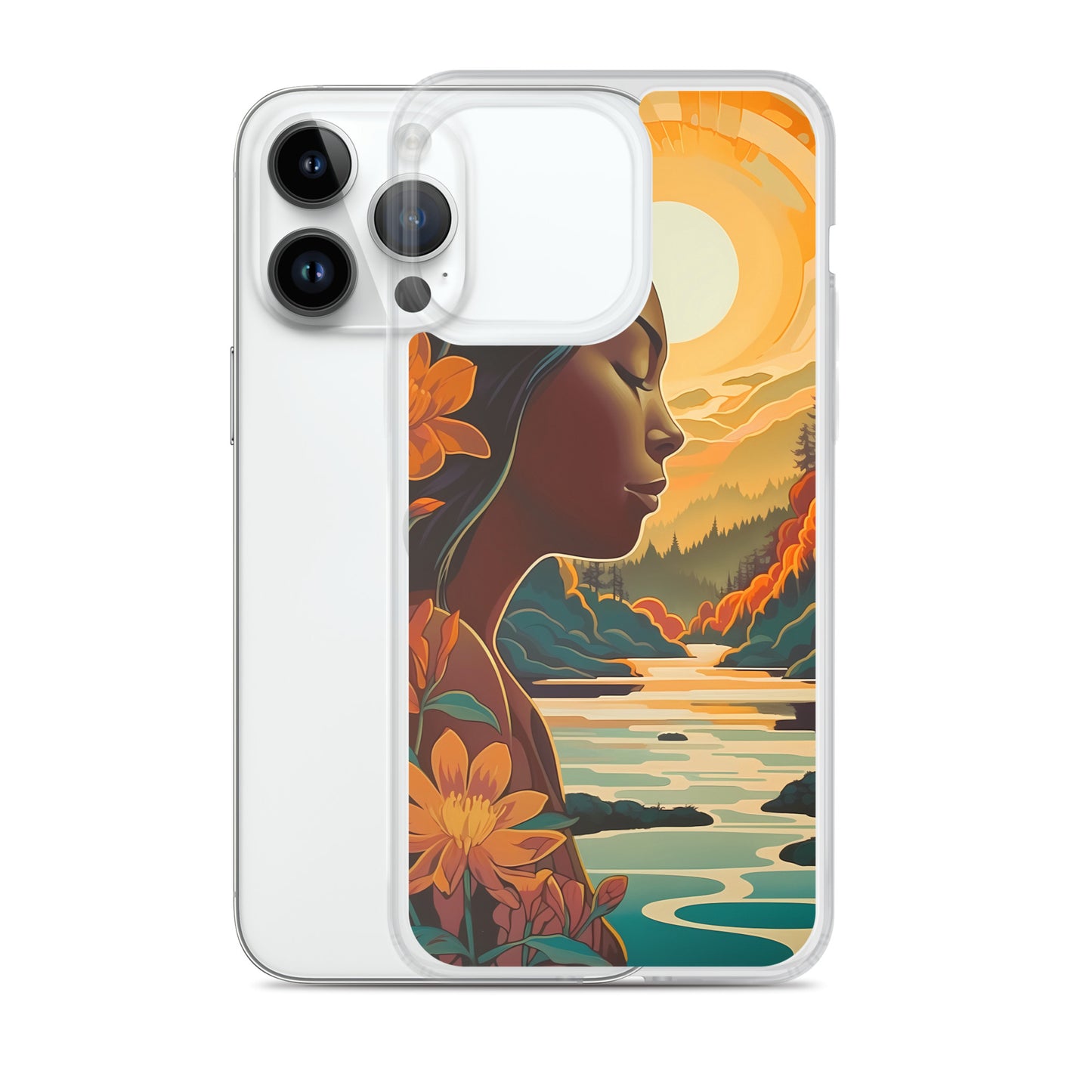 iPhone Case - Woman in Golden Landscape