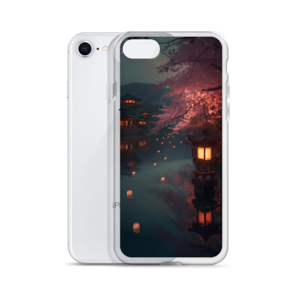 iPhone Case - Cherry Blossoms and Lanterns