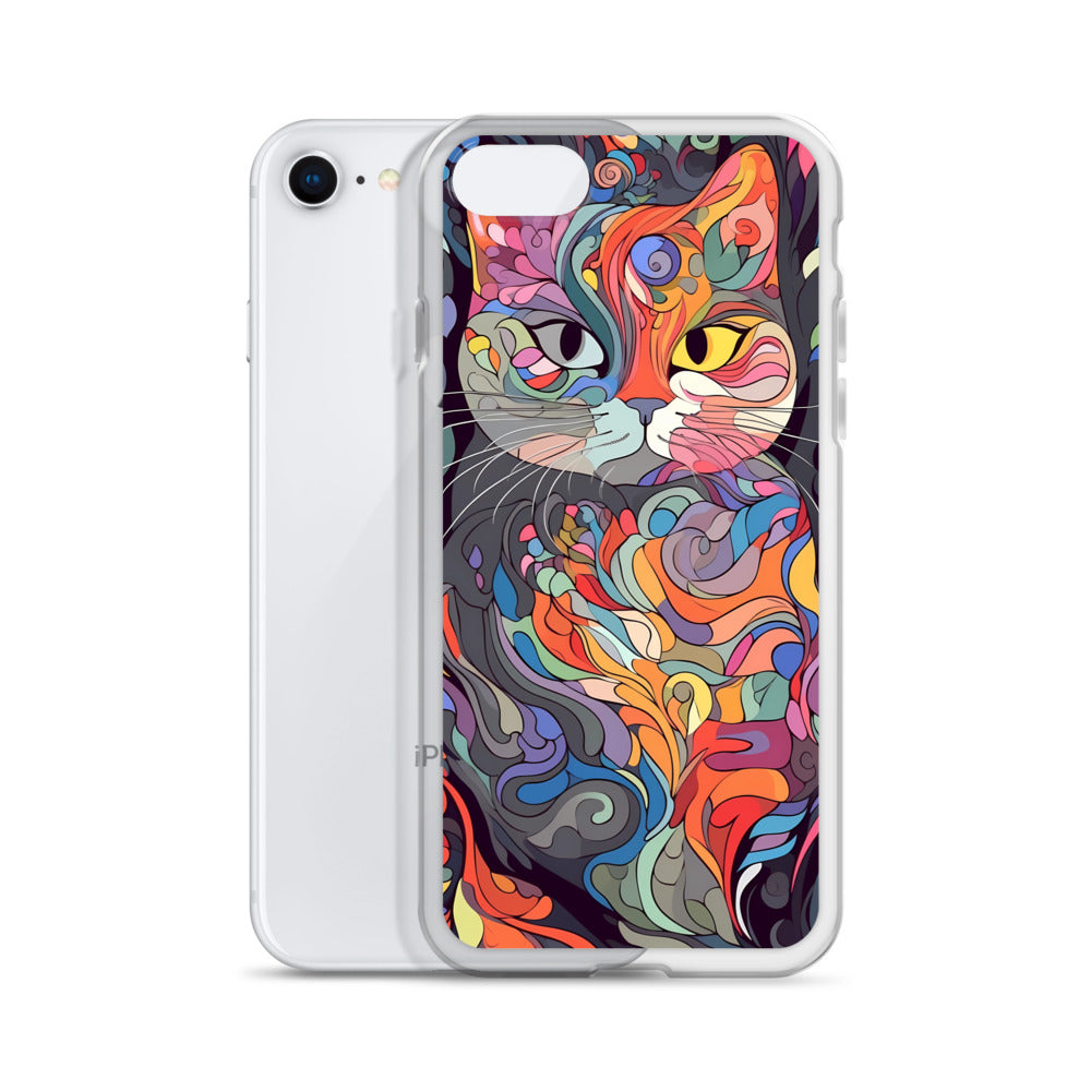 iPhone Case - Psychedelic Cat