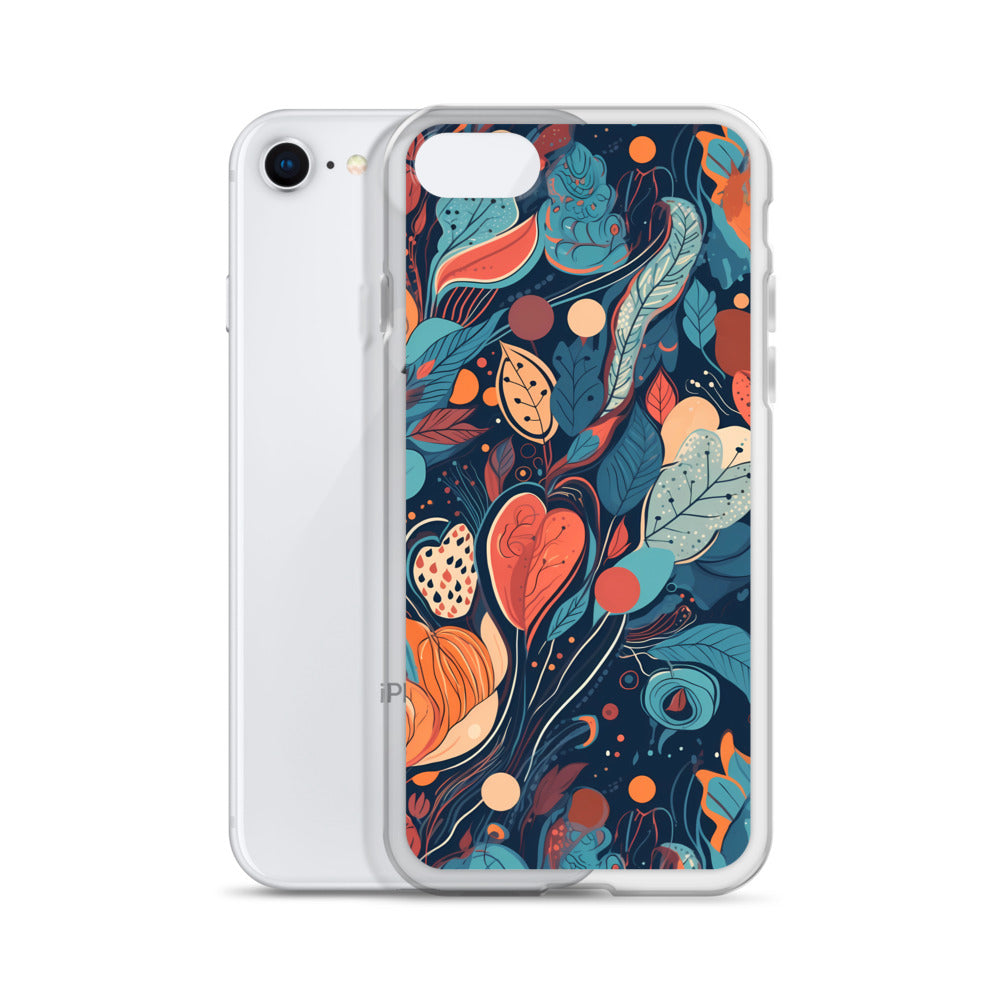 iPhone Case -  Whimsical Leaf Pattern