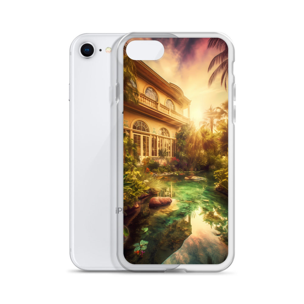 iPhone Case - Tropical Villa at Dusk