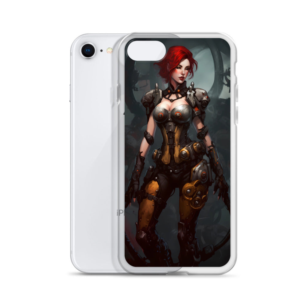 iPhone Case - Redhead Cybernetic Warrior