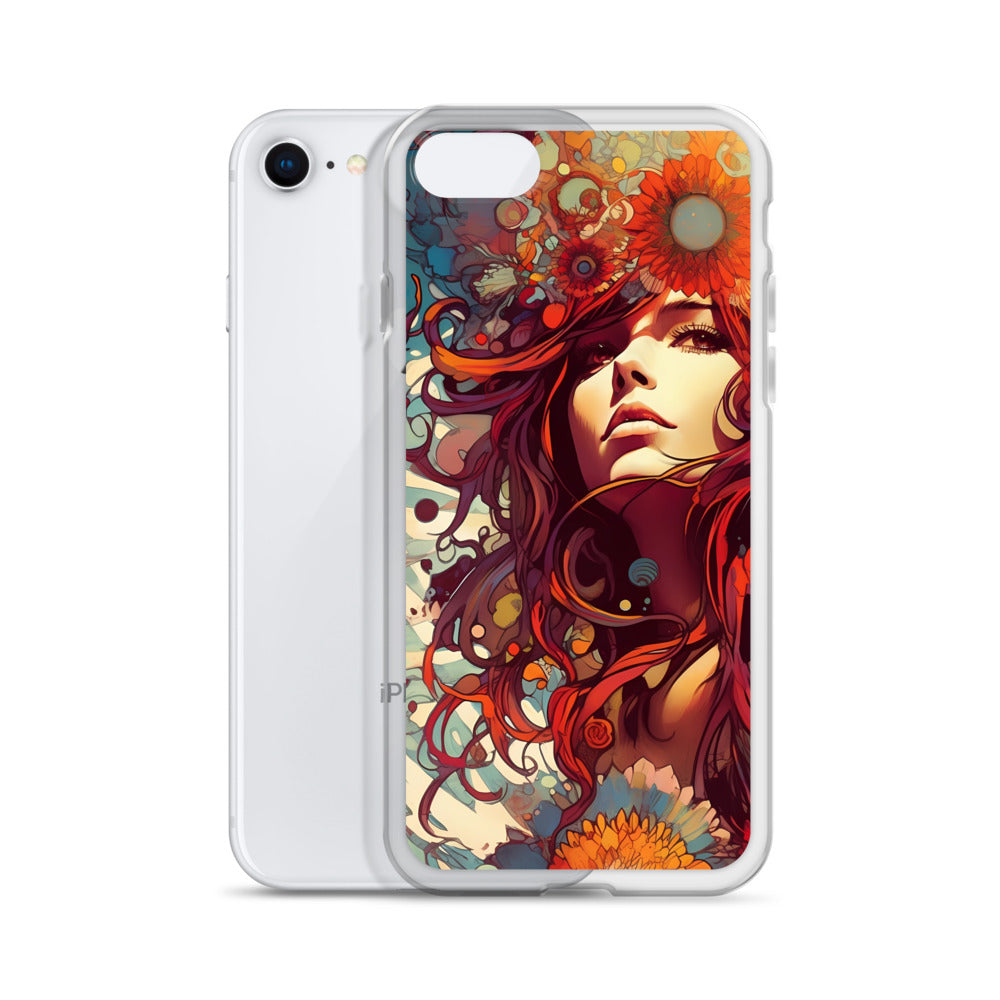 iPhone Case - Flower Immersed Woman