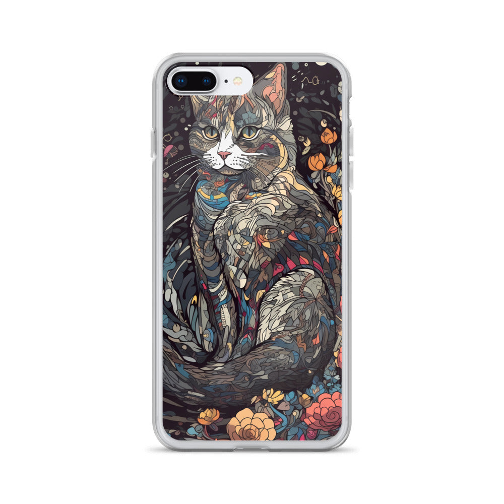 iPhone Case - Gray Cat Garden