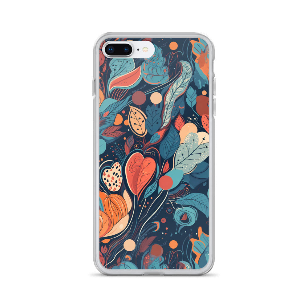 iPhone Case -  Whimsical Leaf Pattern