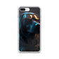 iPhone Case - Black Lab in Cyber City