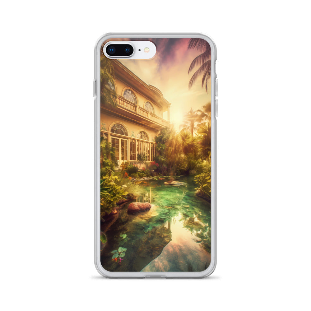 iPhone Case - Tropical Villa at Dusk