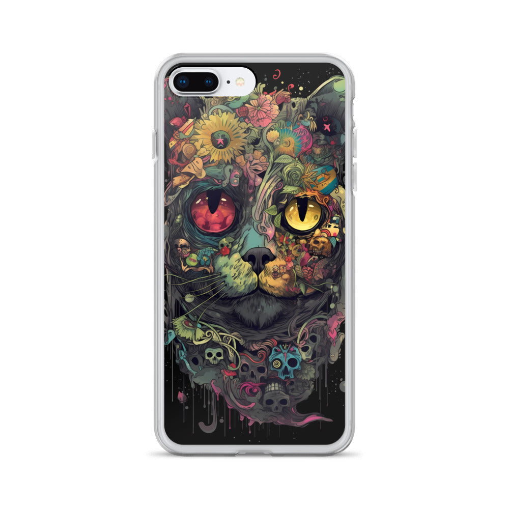 iPhone Case - Skullcat Psychedelia