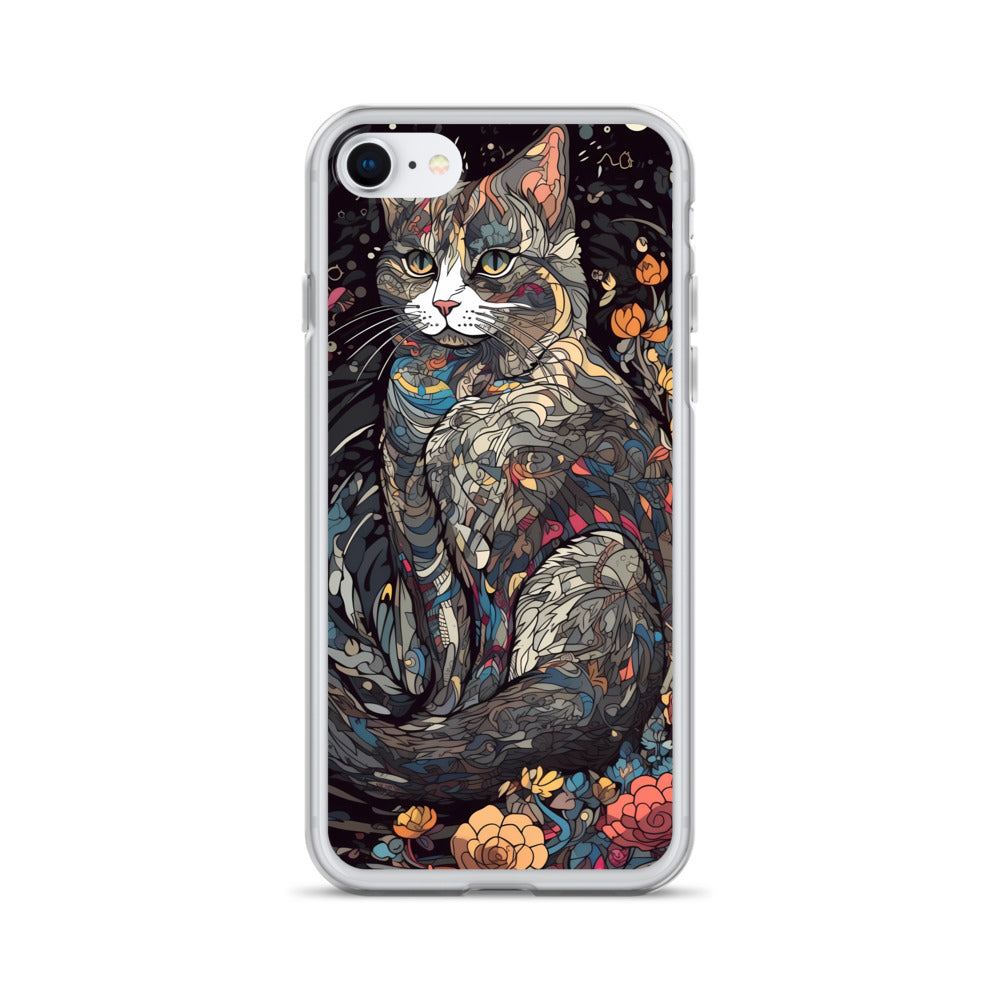 iPhone Case - Gray Cat Garden