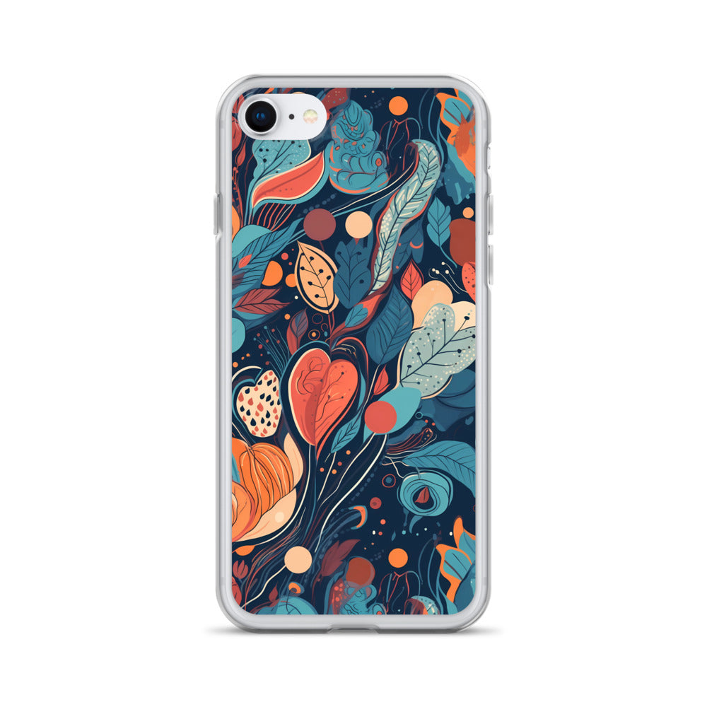 iPhone Case -  Whimsical Leaf Pattern