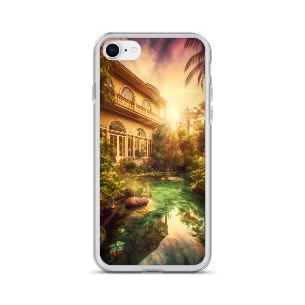 iPhone Case - Tropical Villa at Dusk