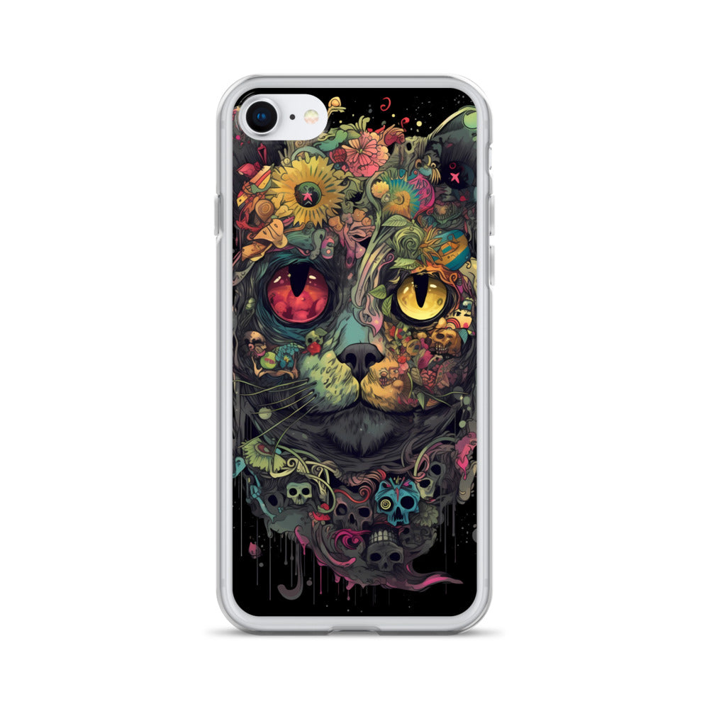 iPhone Case - Skullcat Psychedelia