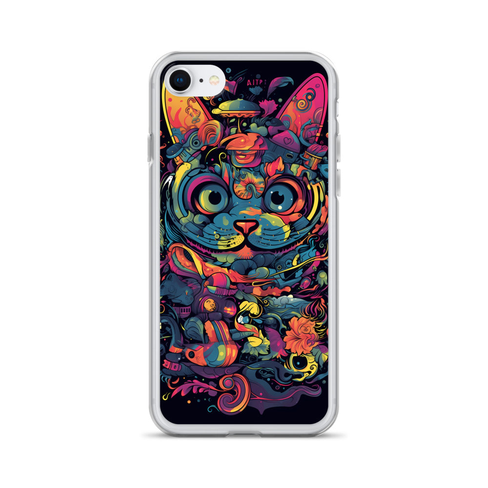 iPhone Case - Psychedelia Cat