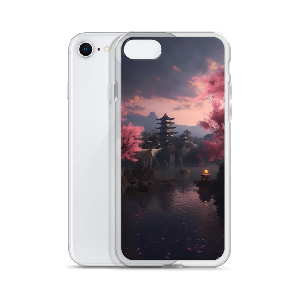 iPhone Case - Cherry Blossoms on Lake