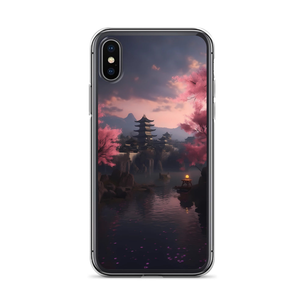 iPhone Case - Cherry Blossoms on Lake