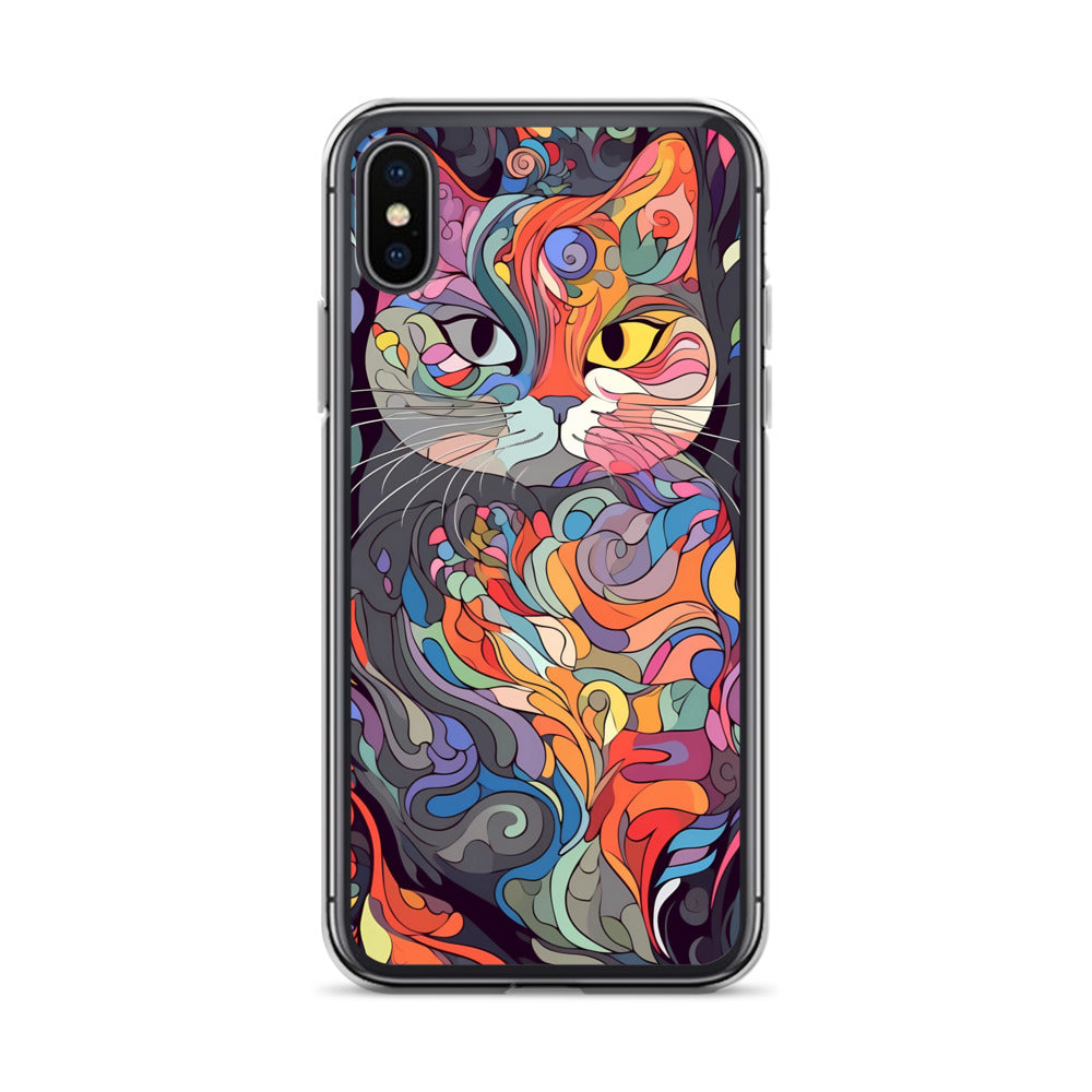 iPhone Case - Psychedelic Cat