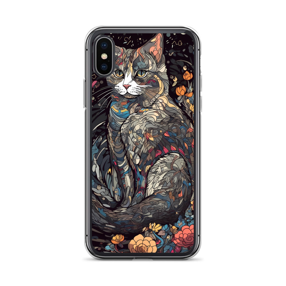 iPhone Case - Gray Cat Garden