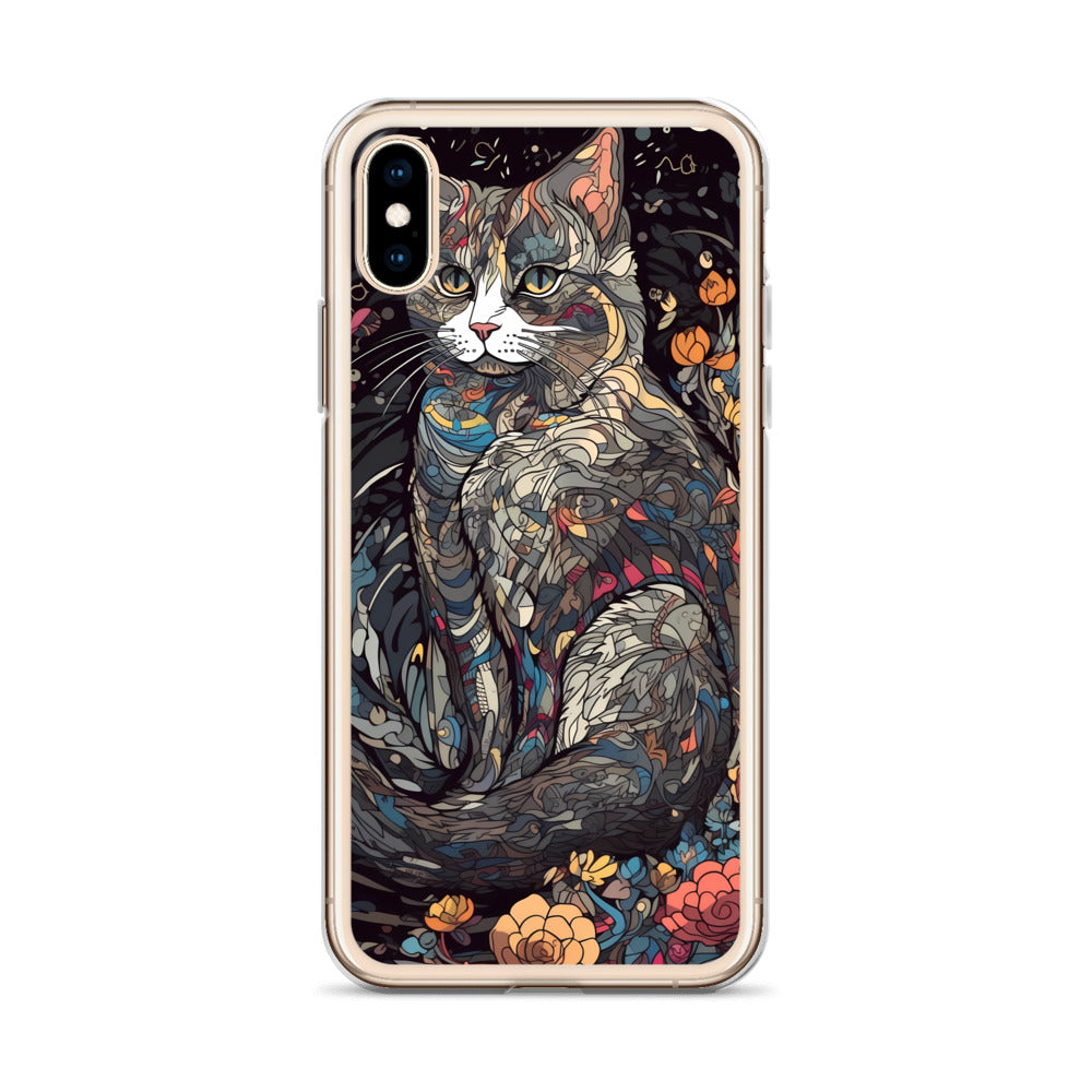 iPhone Case - Gray Cat Garden