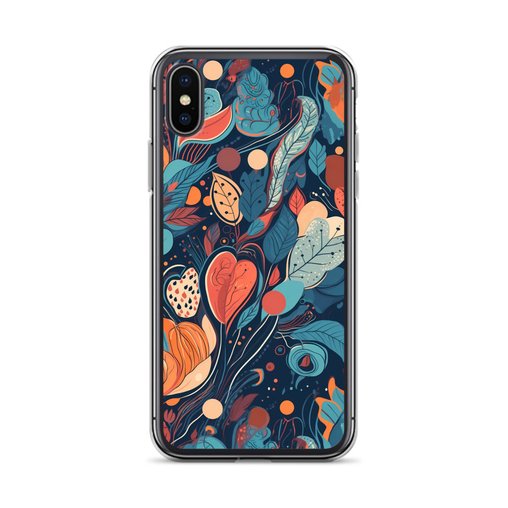iPhone Case -  Whimsical Leaf Pattern