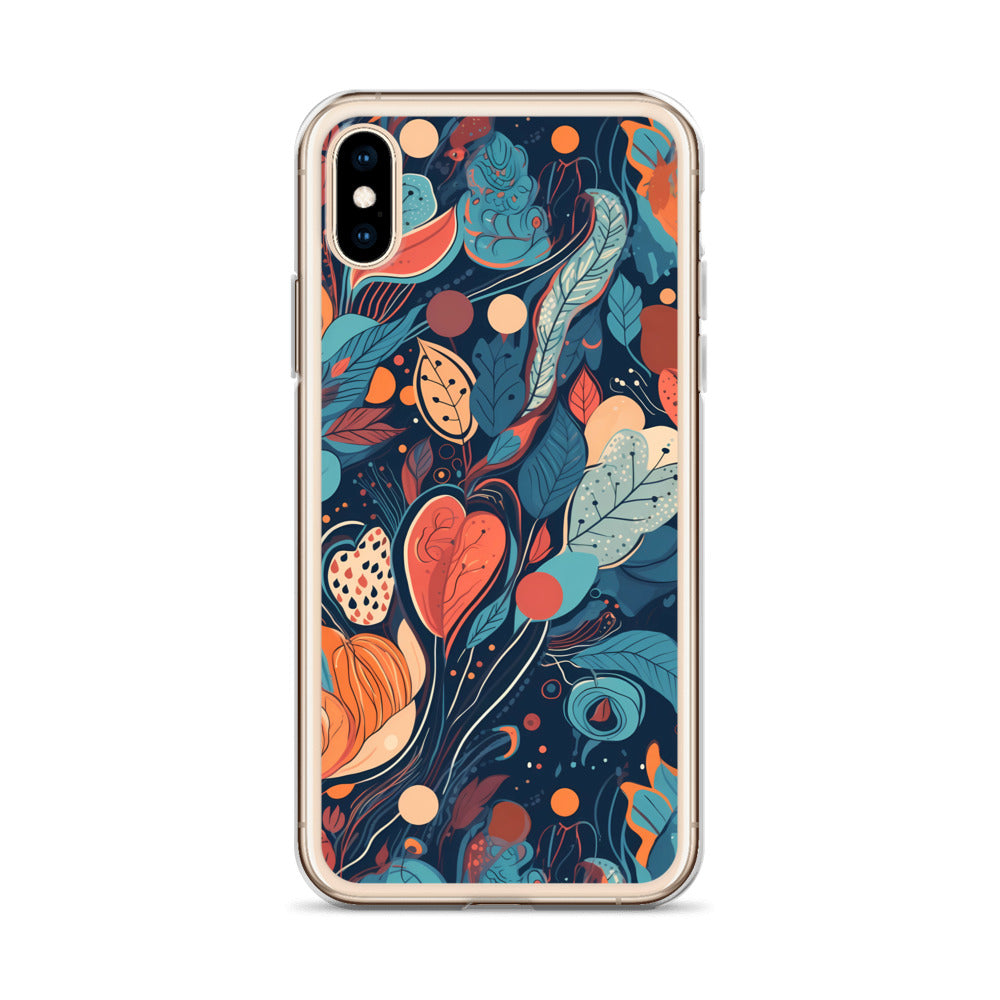 iPhone Case -  Whimsical Leaf Pattern