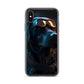 iPhone Case - Black Lab in Cyber City