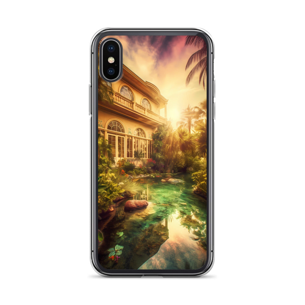 iPhone Case - Tropical Villa at Dusk