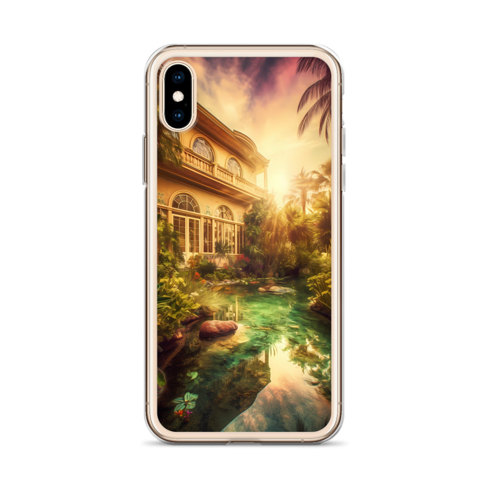 iPhone Case - Tropical Villa at Dusk
