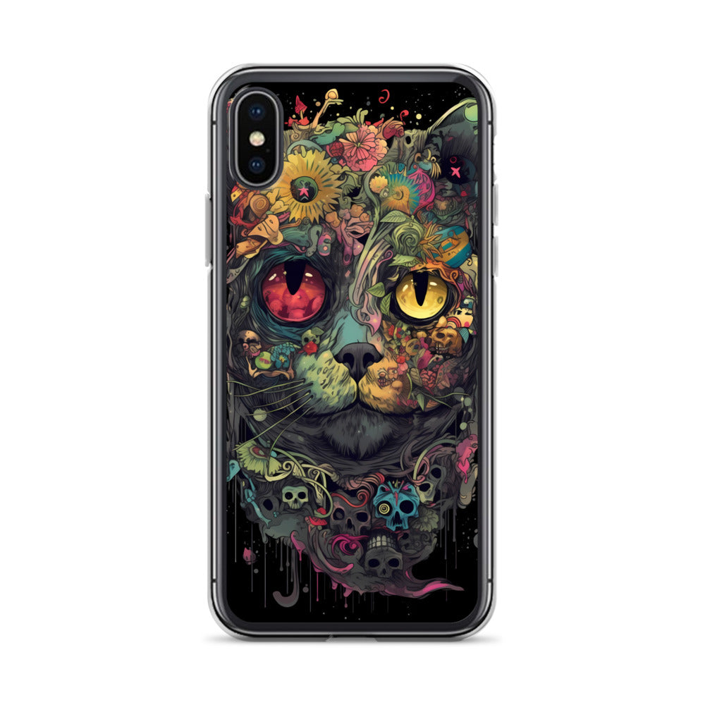 iPhone Case - Skullcat Psychedelia