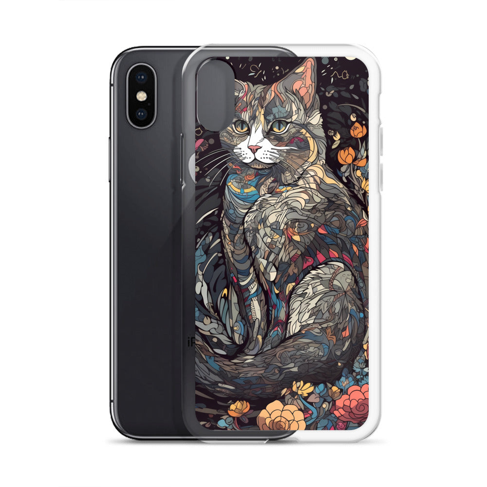 iPhone Case - Gray Cat Garden