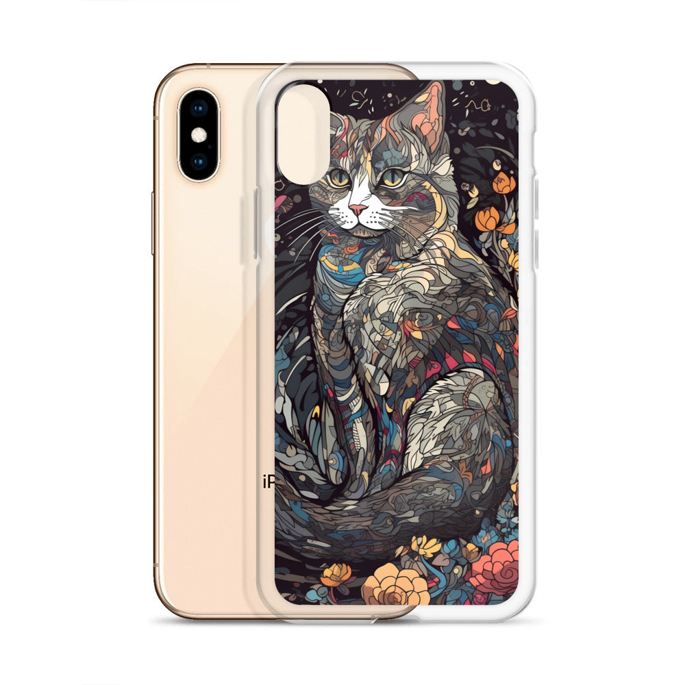 iPhone Case - Gray Cat Garden