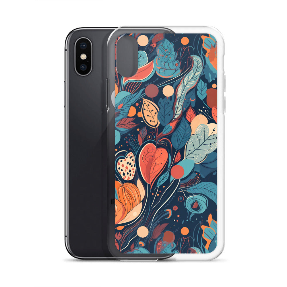 iPhone Case -  Whimsical Leaf Pattern