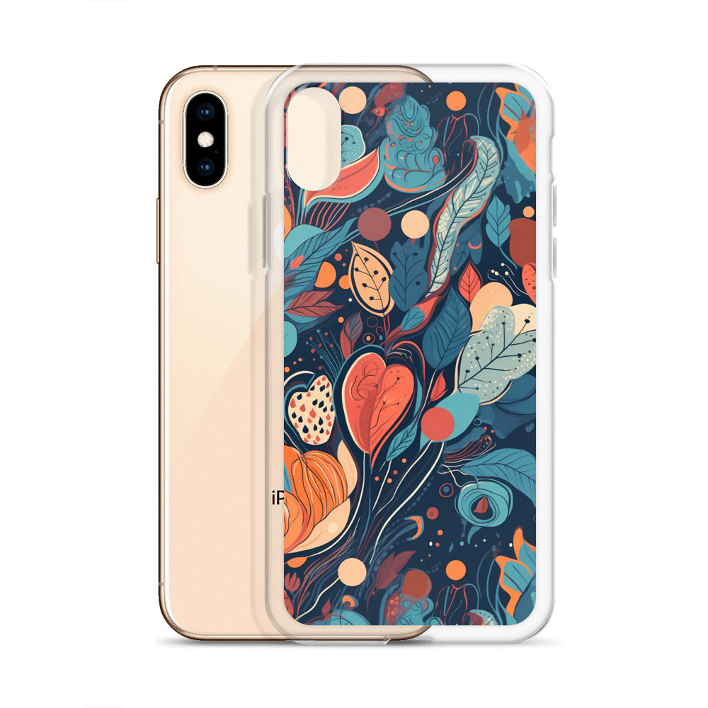 iPhone Case -  Whimsical Leaf Pattern