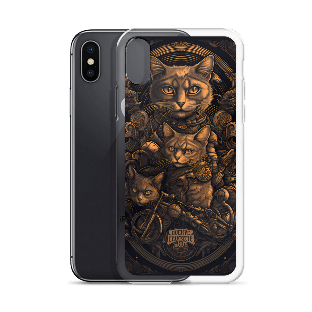 iPhone Case - Dieselpunk Cat Print