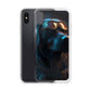iPhone Case - Black Lab in Cyber City