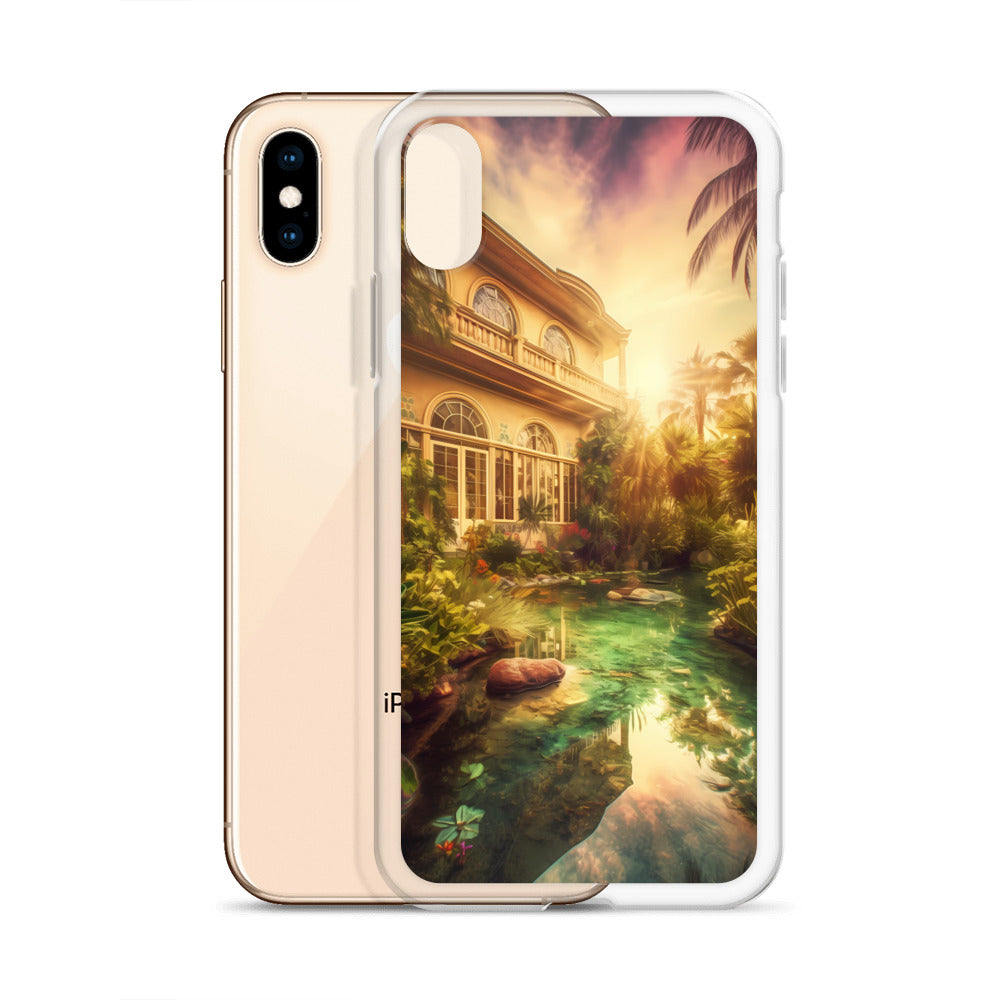 iPhone Case - Tropical Villa at Dusk