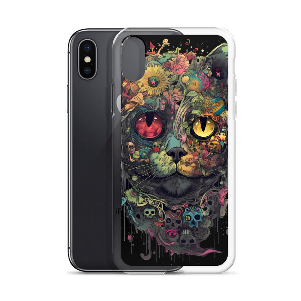 iPhone Case - Skullcat Psychedelia