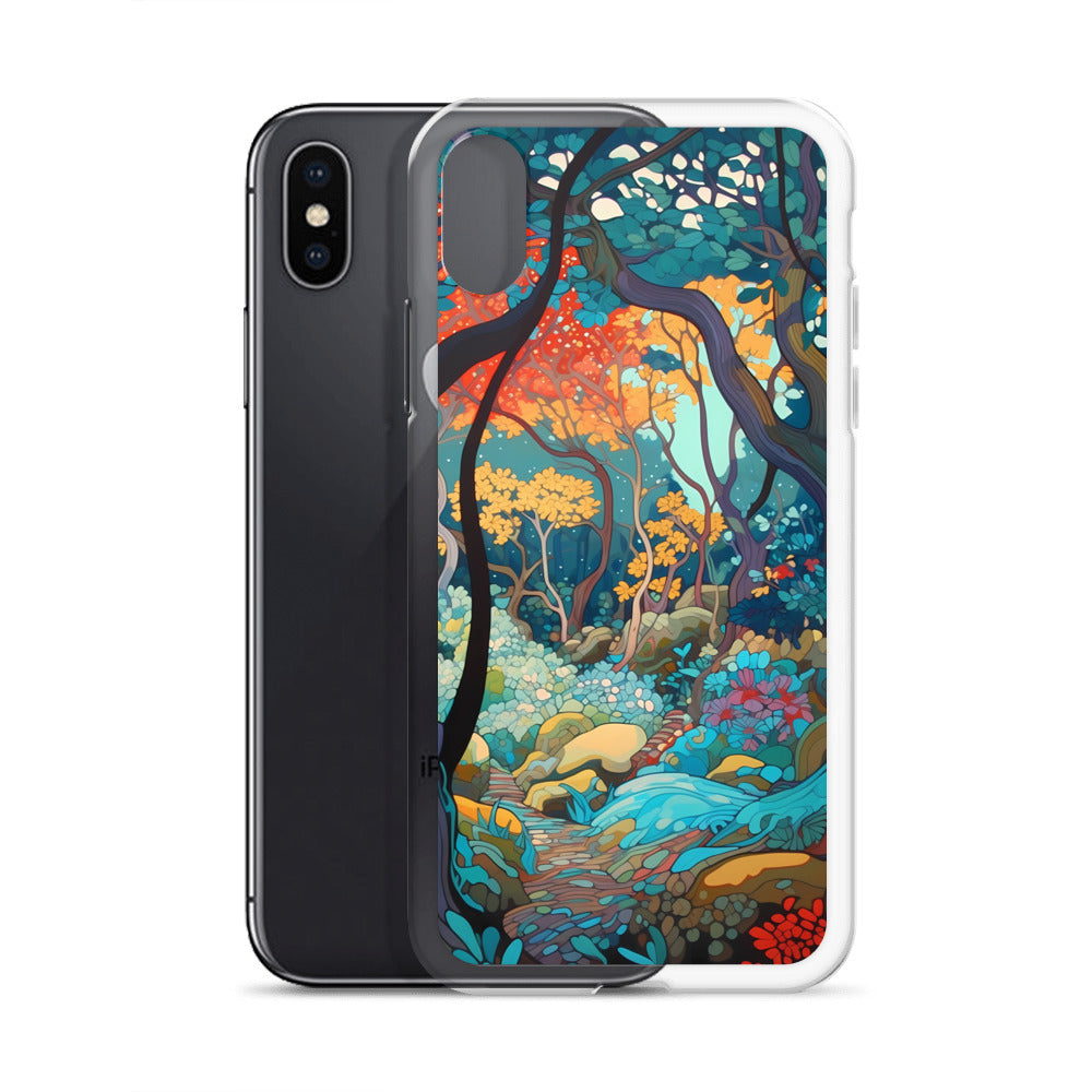 iPhone Case - Colorful Tree Landscape
