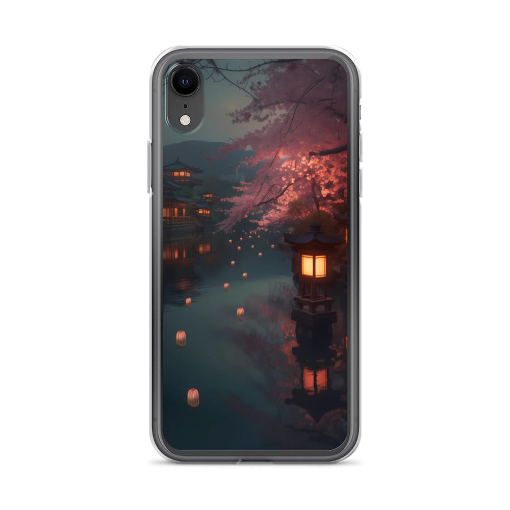 iPhone Case - Cherry Blossoms and Lanterns