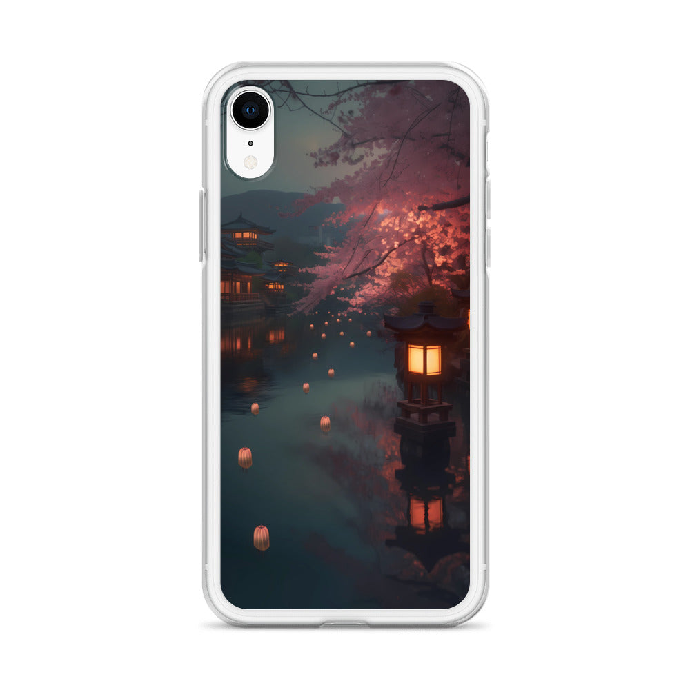 iPhone Case - Cherry Blossoms and Lanterns