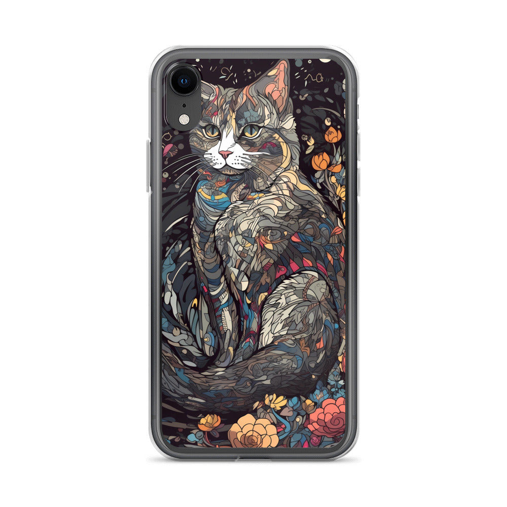 iPhone Case - Gray Cat Garden
