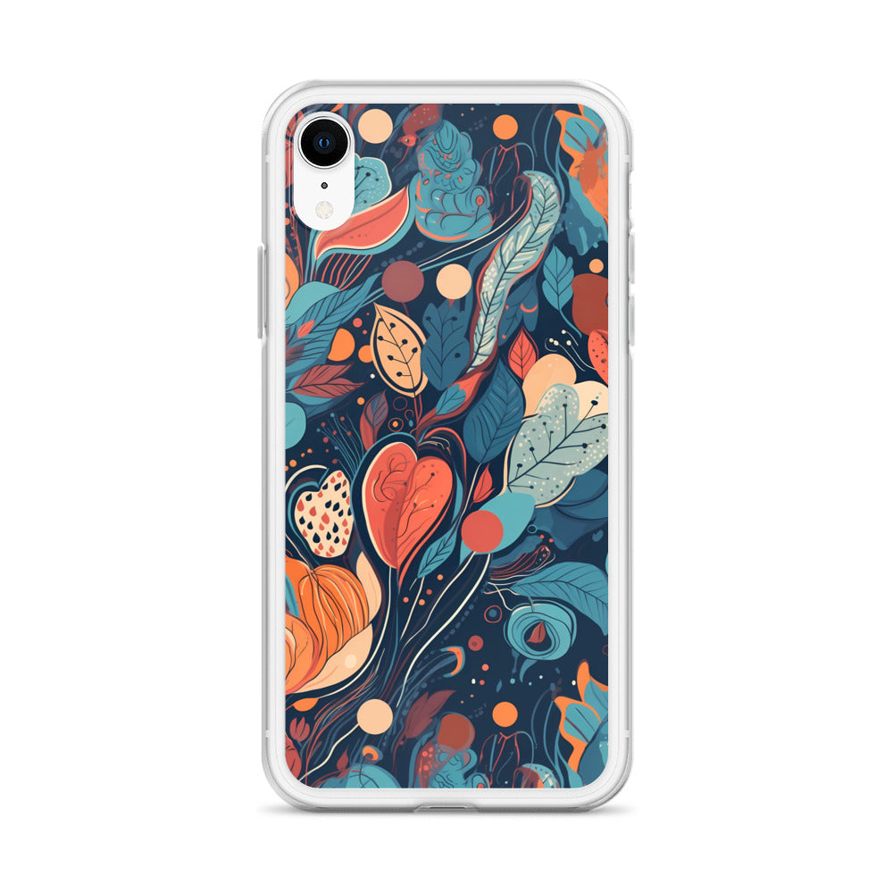 iPhone Case -  Whimsical Leaf Pattern