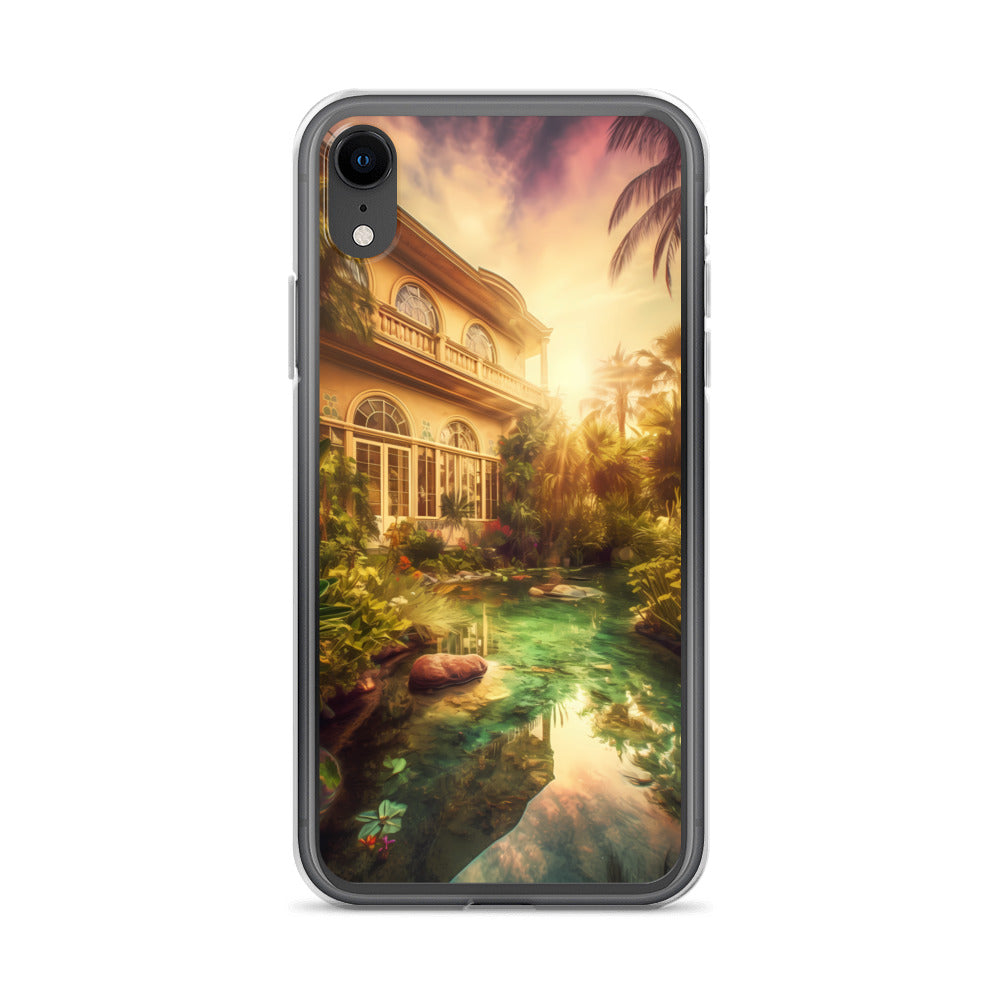 iPhone Case - Tropical Villa at Dusk